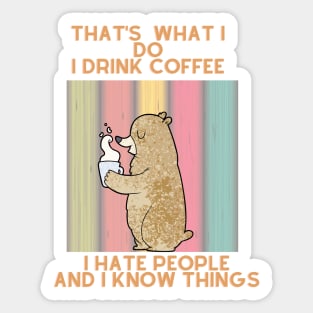 Cat coffee Sticker